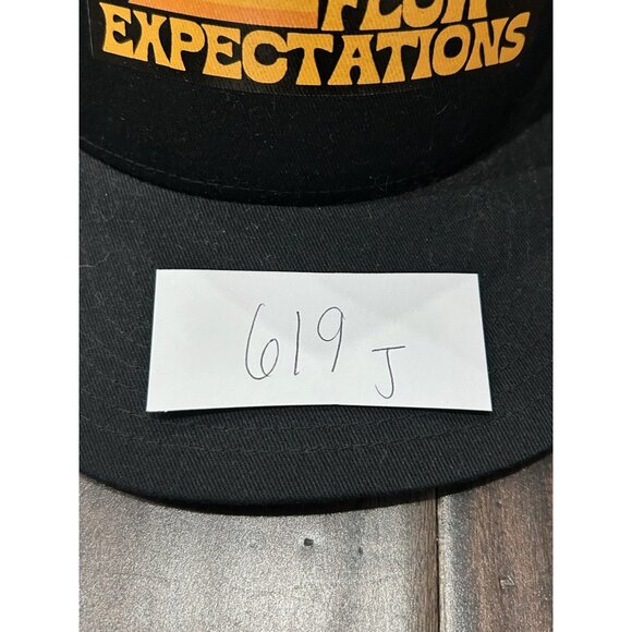 Flow Expectations Mesh Trucker Hat Black One Size Snapback Closure Outdoor - Picture 5 of 6